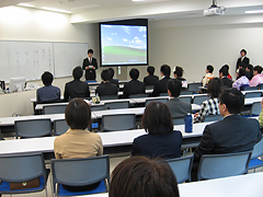 発表の模様<