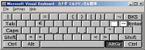 Altキーによる入力の画像