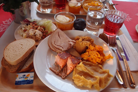 学食のクリスマスメニュー