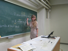 交換留学生クセーニヤさん、ロシアに帰国する