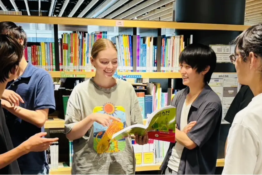 留学生とのスキンシップ!