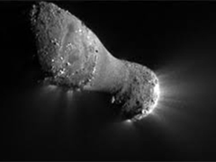 探査機がとらえたハートレー第二彗星の核
