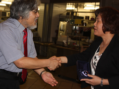 今井国際交流センター長と香港中文大学児島先生 今井国際交流センター長と香港中文大学児島先生