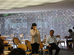 帰国留学生代表によるスピーチ