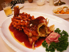 蘇州名物「松鼠桂魚」(魚嫌いの子も大好きでした!)