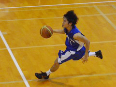 石川選手の速攻