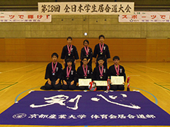 居合道部 全日本学生大会で団体準優勝! 居合道部 全日本学生大会で団体準優勝!