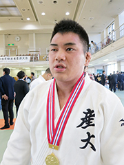 90kg級で優勝した北薗新光さん