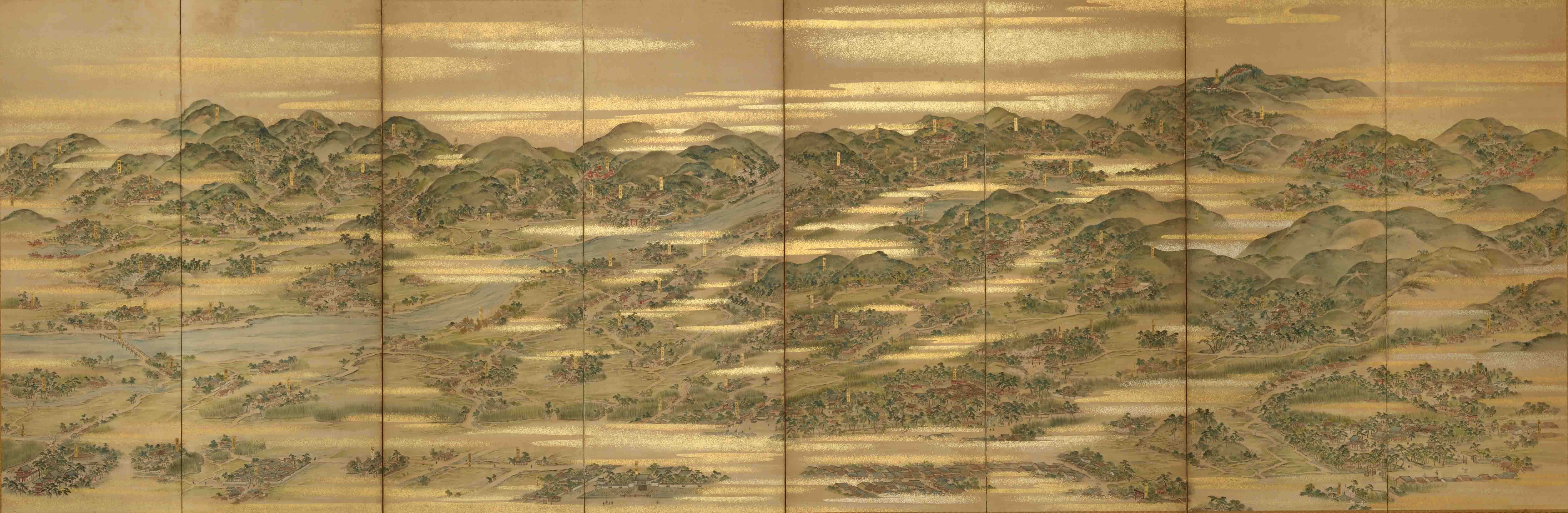 洛外図屏風 左隻