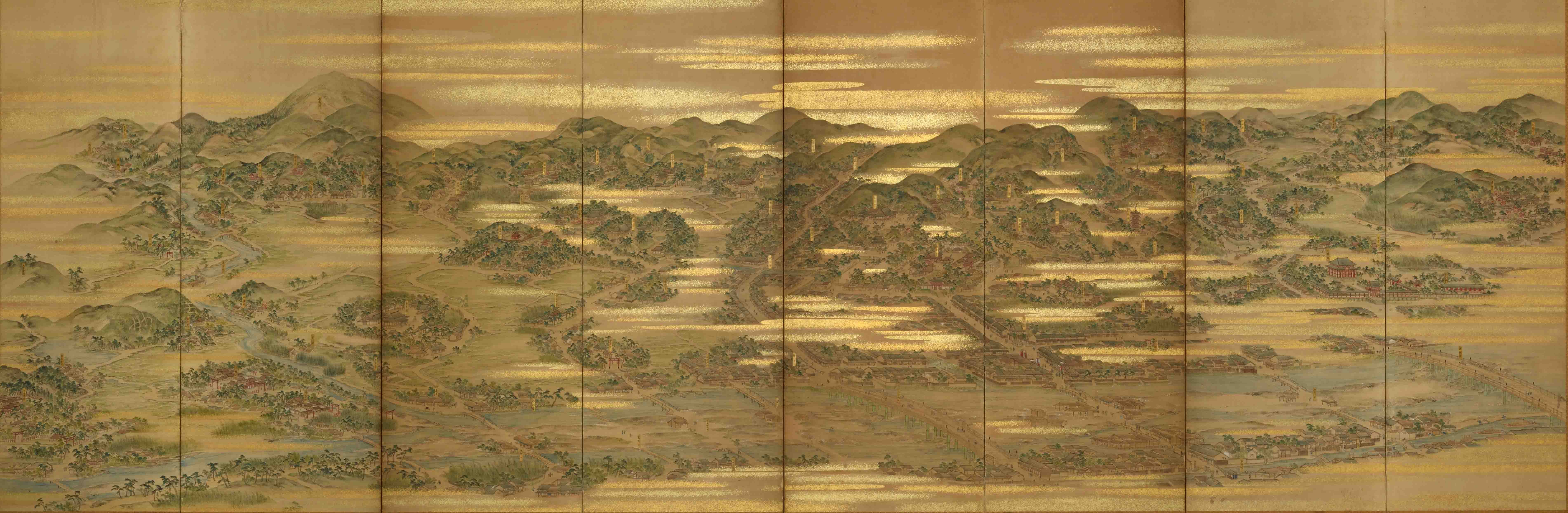 洛外図屏風 右隻
