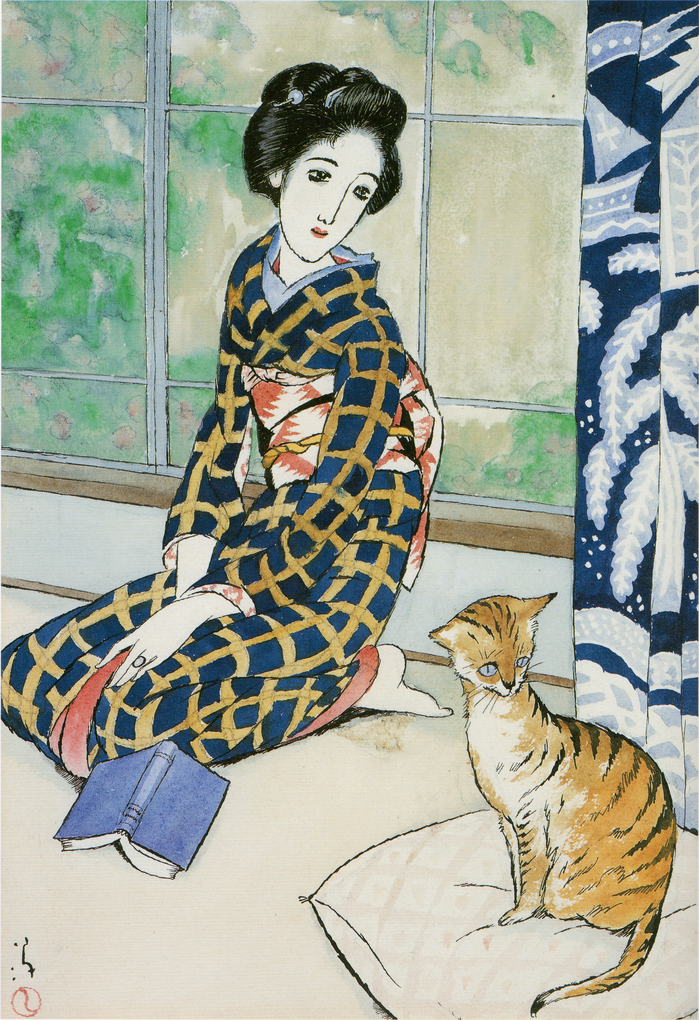 竹久夢二による《晩春》