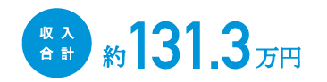 収入合計 約131.3万円