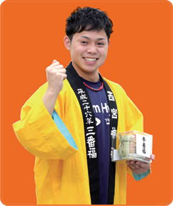 経済学部 2年次生(神戸市立兵庫商業高校出身)岸本 貴文さん