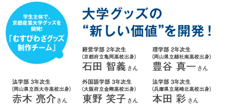 大学グッズの“新しい価値”を開発!