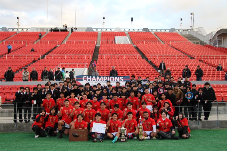 ラグビー部】関西大学Aリーグ創部初の3連覇！全国大学選手権で日本一を